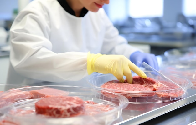 Pesquisa de carne em laboratório