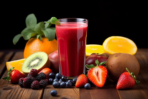 Pêssegos vermelhos com um copo de suco e limonada no frasco