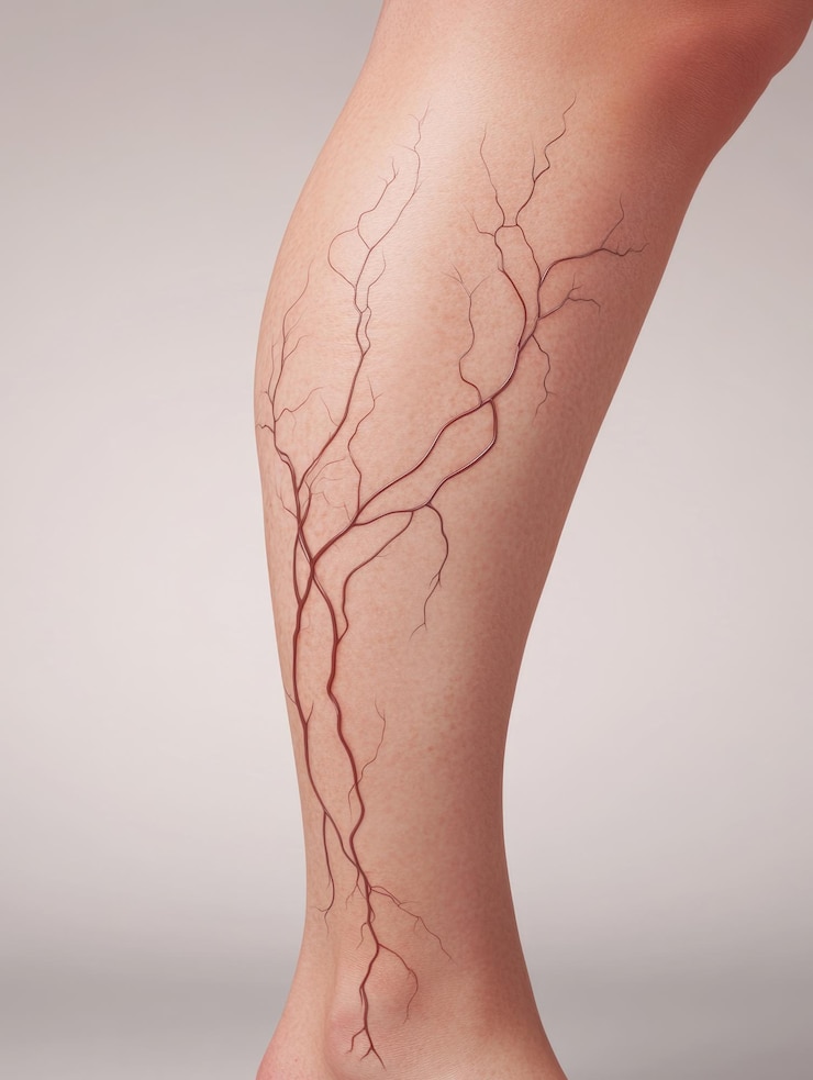 Foto pessoa com uma tatuagem na perna