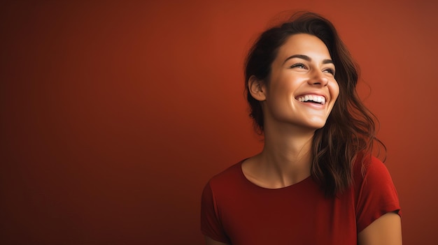 Foto pessoa sorrindo fundo bonito dentes brancos dia mundial do sorriso