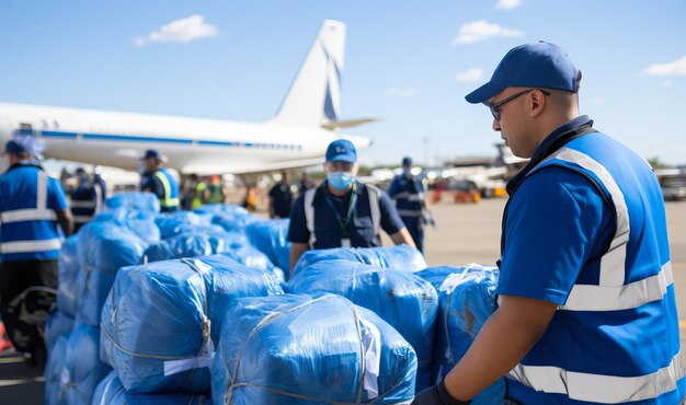 Pessoal aeroportuário com competência na gestão das operações de carga aérea e da logística