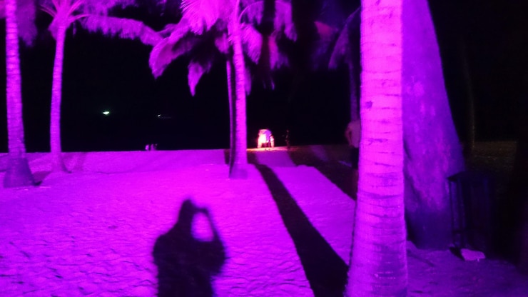 Foto pessoas à noite
