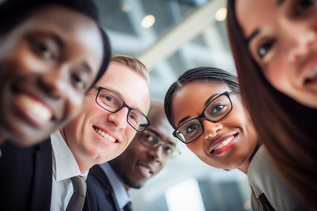 Pessoas de diferentes culturas a participarem numa entrevista de emprego inclusiva e justa