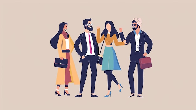 Pessoas de negócios indianas bonitas ou empregadas corporativas