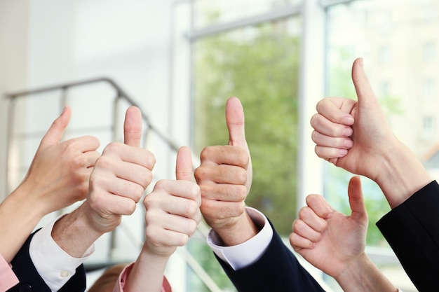 Pessoas de negócios mãos conceito de trabalho em equipa