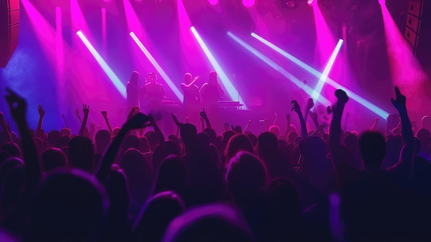 Foto pessoas em fundo hd de concerto de música