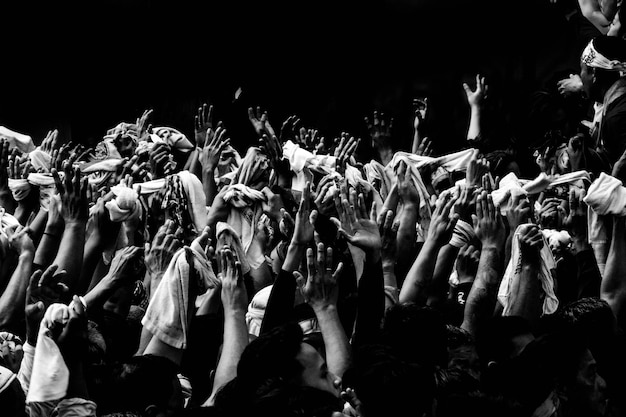 Foto pessoas em um concerto de música