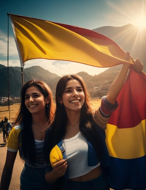 Foto pessoas felizes da colômbia