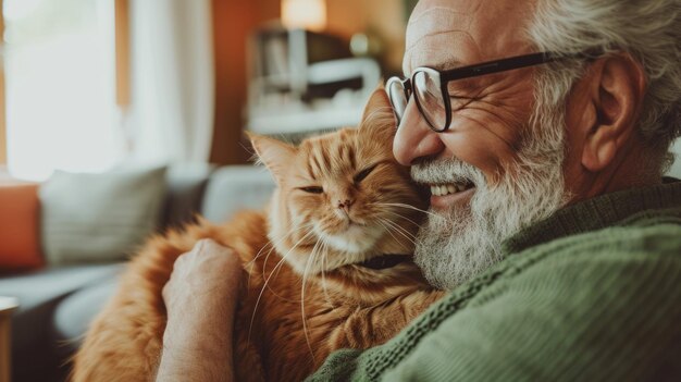 pessoas felizes em casa com amor de estimação favorito e pragma de amizade