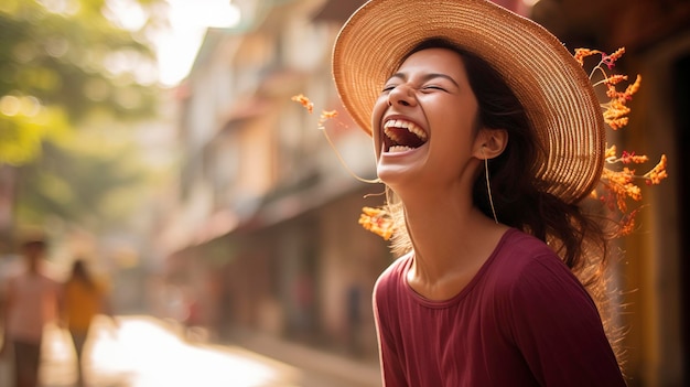 Pessoas felizes sorrindo fotografia