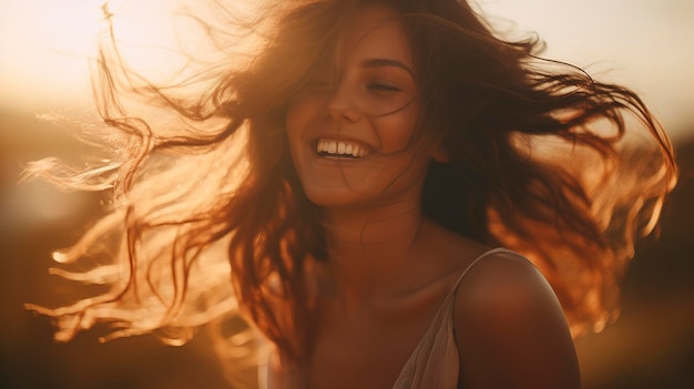 Pessoas felizes sorrindo fotografia