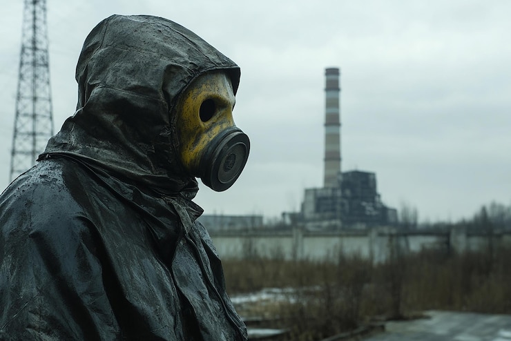 Foto pessoas lutando contra o desastre de chernobyl um tributo à resiliência e coragem