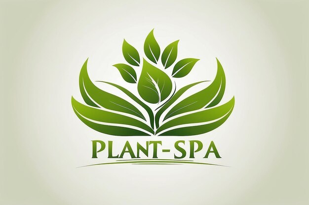 Pessoas planta spa logonatural saúde bem-estarecologia símbolo ícone vetor de design
