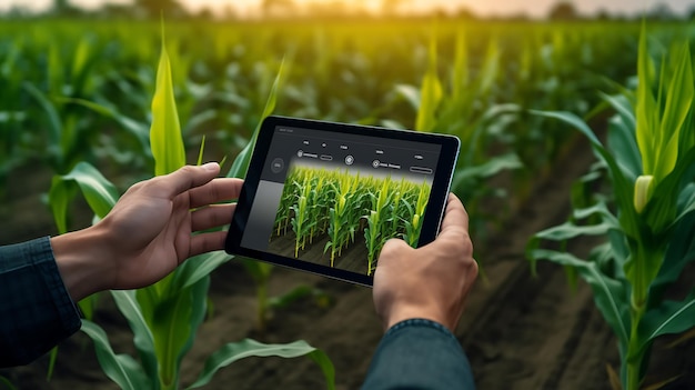 Pestaña que contiene el software de gestión agrícola en la agricultura
