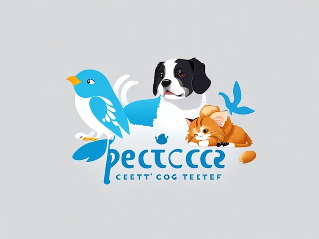 Foto pet doctor vector logo ai generado