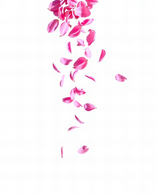 Pétalas cor-de-rosa caindo