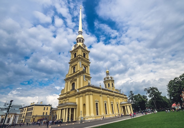 Peter und Paul Festung. Petropawlowskaja Krepost. Russland, Sankt Petersburg. 17. August 2017.