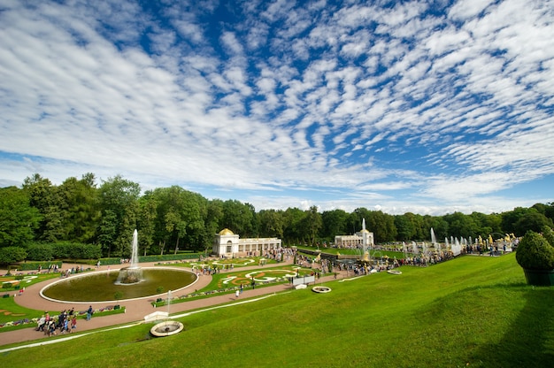 Peterhof Park in Sankt Petersburg in Russland