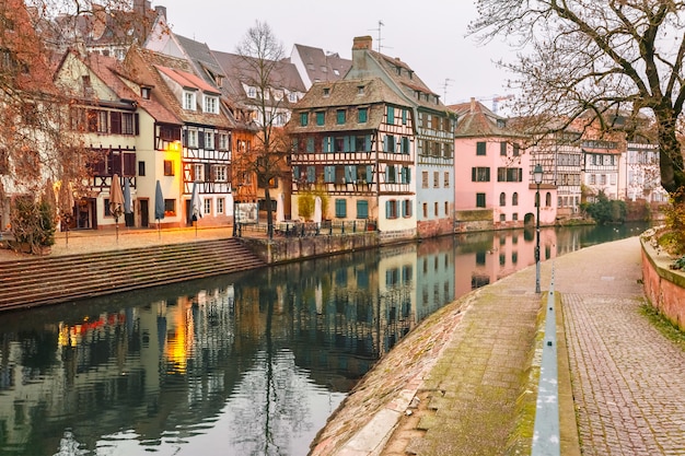 Petite France am Morgen, Straßburg, Elsass