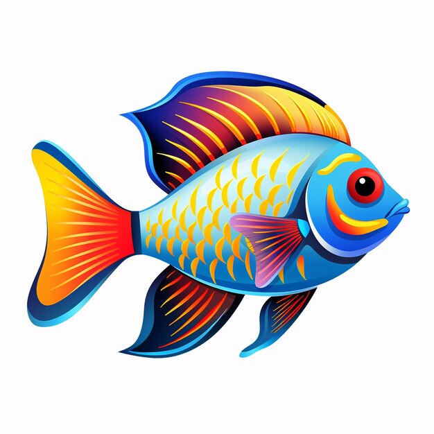 Pez de agua dulce de colores dory vector mosaico púrpura guppy precio pez dorado de tres colores