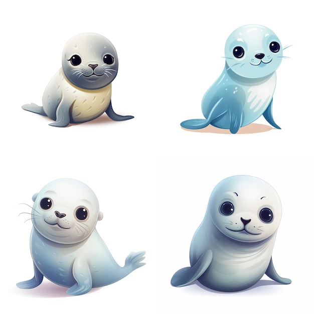 pez foca lindo simple