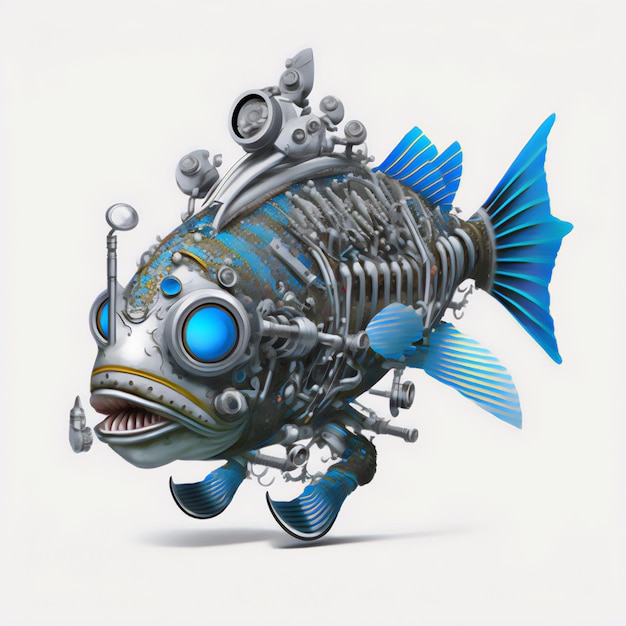 Un pez futurista que cobra vida como robot