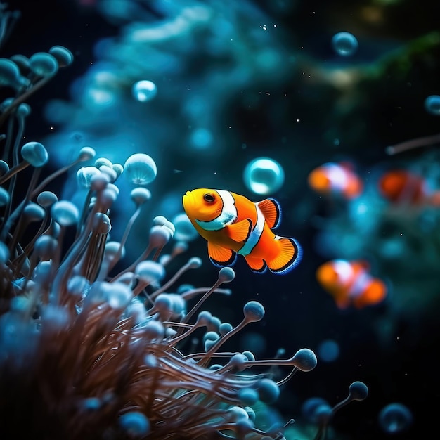 Un pez nadando en el agua Arte generativo de IA