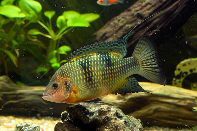 Foto el pez pandoara sparus erthrinus ilustrado