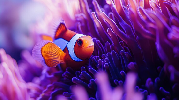 Pez payaso en el Anemone