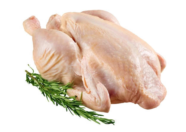 Pfad zum Schneiden von frischem Hühnchen