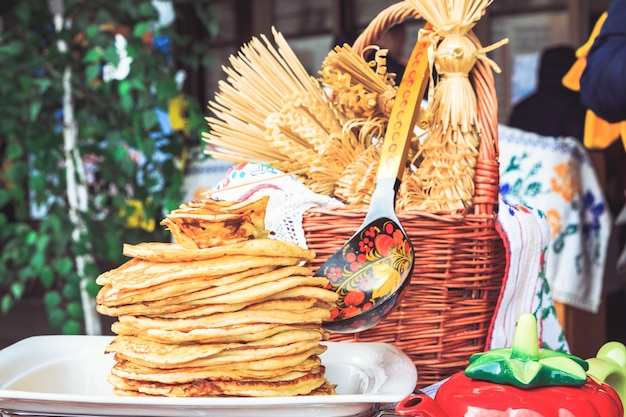 Pfannkuchen frisch bei Fastnacht gebacken