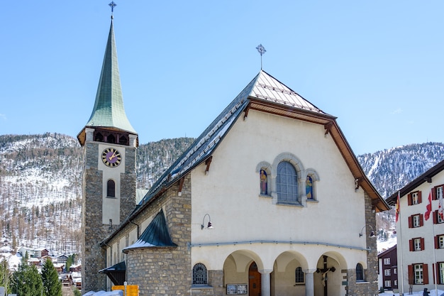 Pfarrkirche St. Mauritius, Zermatt, Schweiz