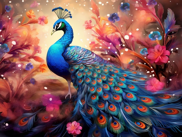 Pfau Illustration