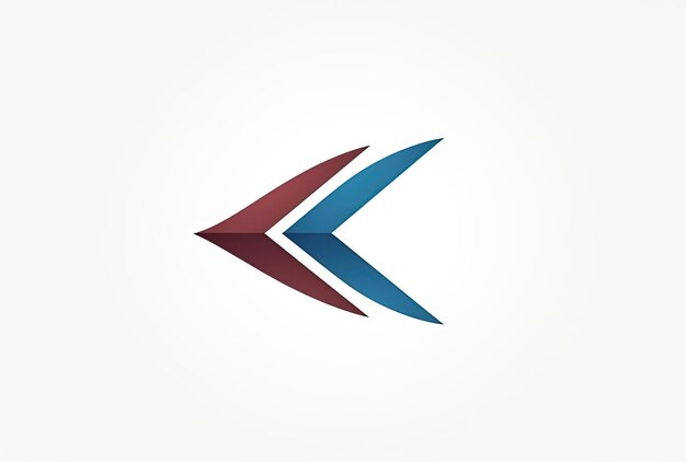 Foto pfeil-logo-design-vorlage im stil von hellbraun und azurbraun