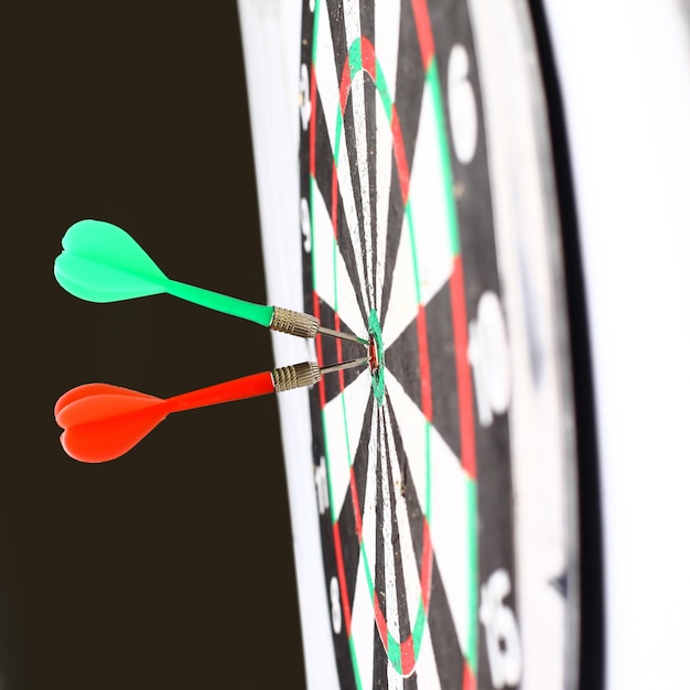 Pfeile in der Mitte des TargetDarts