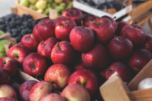 Äpfel auf der Messe