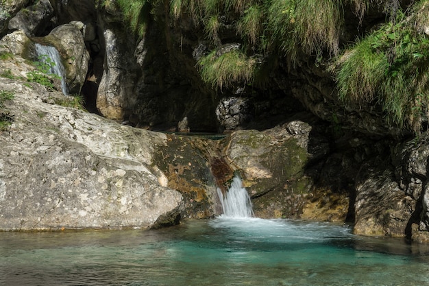 Pferdepool im Val Vertova Lombardei in der Nähe von Bergamo in Italien