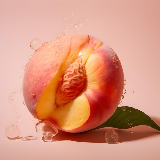 Pfirsich-Fuzz-Fruchtfarbe Thema schöne Farbe