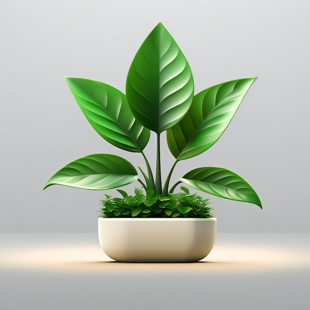 Pflanze in Topf isolierter Vektor dekorative Pflanze Hauspflanze Vektor Hintergrund
