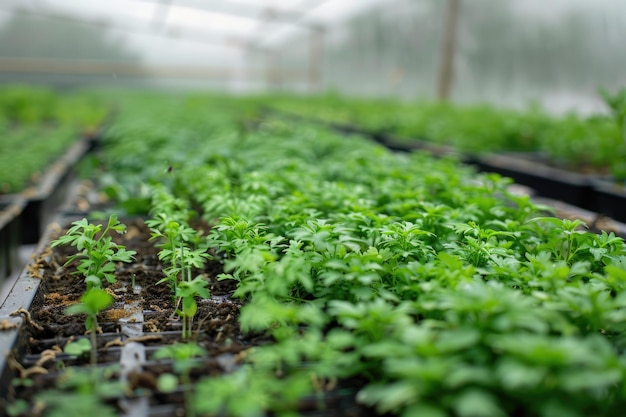Pflanzenpflanzenbehälter im Gewächshaus Pflanzengarten Intelligente Landwirtschaft innovative ökologische Landwirtschaft