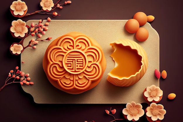 Pflaumenblüte chinesische Schriftzeichen fu in dem Artikel beziehen sich auf Glück Glück Generative Ai