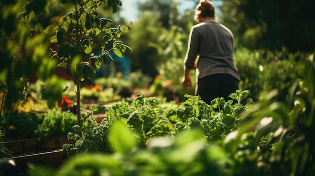 Pflege eines Gemeindegartens ein Faden im Gewebe der lokalen Landwirtschaft