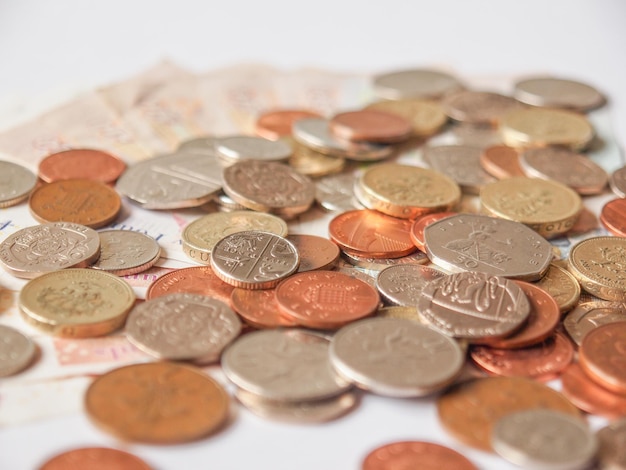 Pfundnoten und -münzen, Vereinigtes Königreich