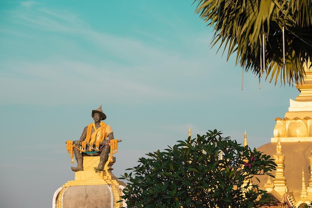 Pha That Luang festival Vientiane Laos ThatLuang Pagoda de Oro en Vientiane Lao Este lugar es la historia de Laos y Pha that Luang es conocido por los turistas extranjeros