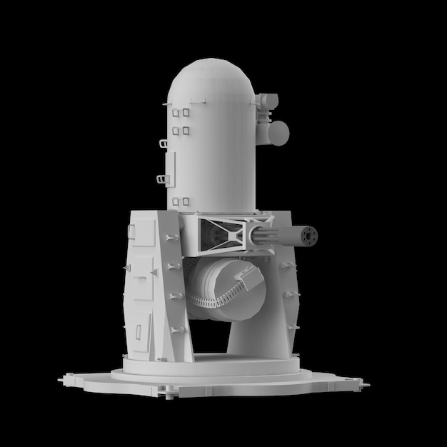 Phalanx CIWS arma de canhão militar ilustração da marinha