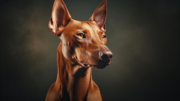 Pharaoh Hound em estúdio artístico