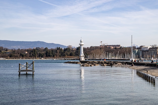 Phare des Paquis, Lago de Genebra, Suíça