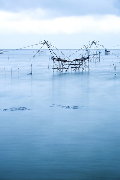 Phatthalung de pesca Yor, Tailandia