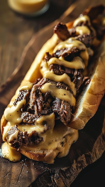 Philly Cheesesteak Uma deliciosa mistura de sabores