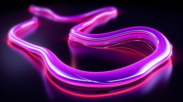 Foto _photo_3d_render_of_a_techno_background_with_flowing